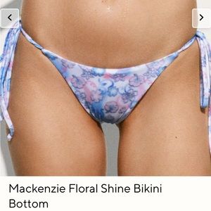 Mackenzie Floral Shine Bikini Bottom